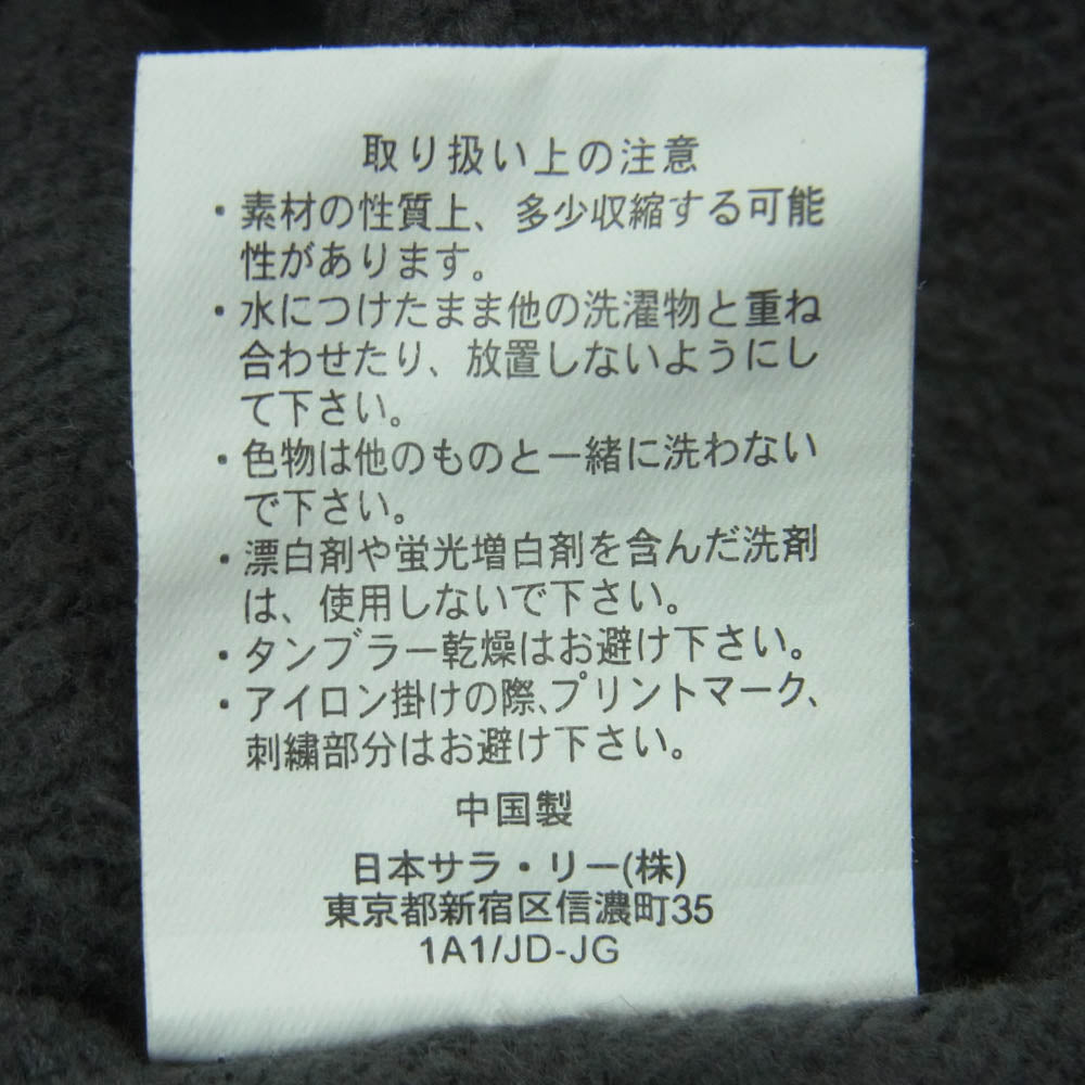 Champion チャンピオン C3-G102 プルオーバー ロゴ パーカー トップス スウェット コットン 中国製 チャコール系 L【中古】