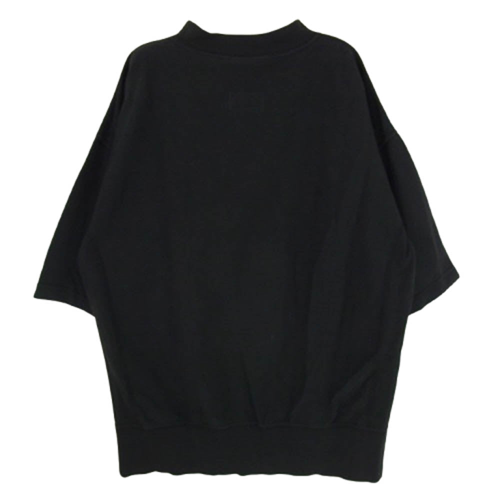 Champion チャンピオン C8-N304 monkey time REVERSE WEAVE モンキータイム リバースウィーブ モックネック 半袖 Tシャツ ブラック系 M【中古】