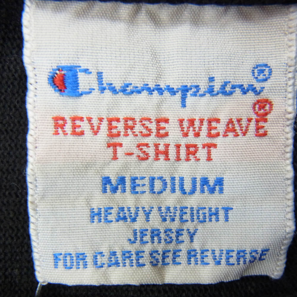 Champion チャンピオン C8-N304 monkey time REVERSE WEAVE モンキータイム リバースウィーブ モックネック 半袖 Tシャツ ブラック系 M【中古】