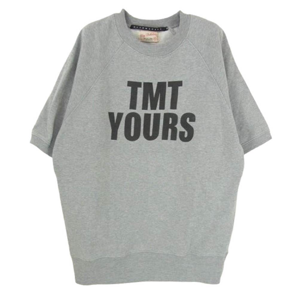 TMT ティーエムティー RETRO SPECT レトロスペクト 両面 ロゴ プリント スウェット 半袖 Tシャツ グレー系 XL【中古】