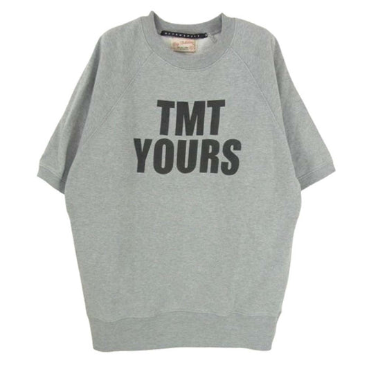 TMT ティーエムティー RETRO SPECT レトロスペクト 両面 ロゴ プリント スウェット 半袖 Tシャツ グレー系 XL【中古】