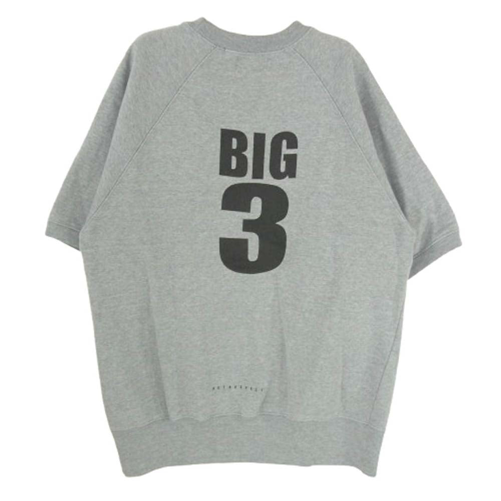 TMT ティーエムティー RETRO SPECT レトロスペクト 両面 ロゴ プリント スウェット 半袖 Tシャツ グレー系 XL【中古】