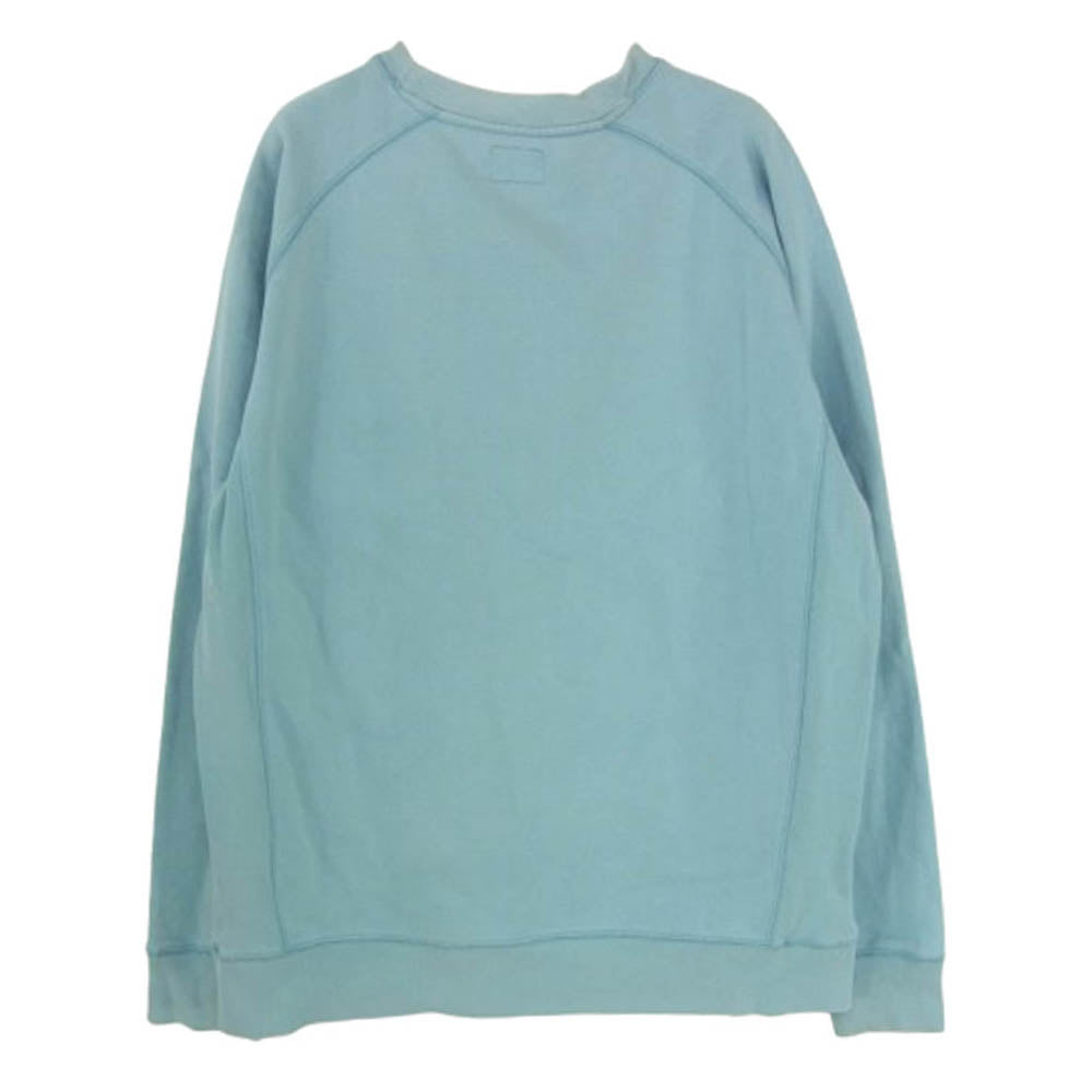 STUSSY ステューシー AUTHENTIC 無地 長袖 スウェット トレーナー ライトブルー系 L【中古】