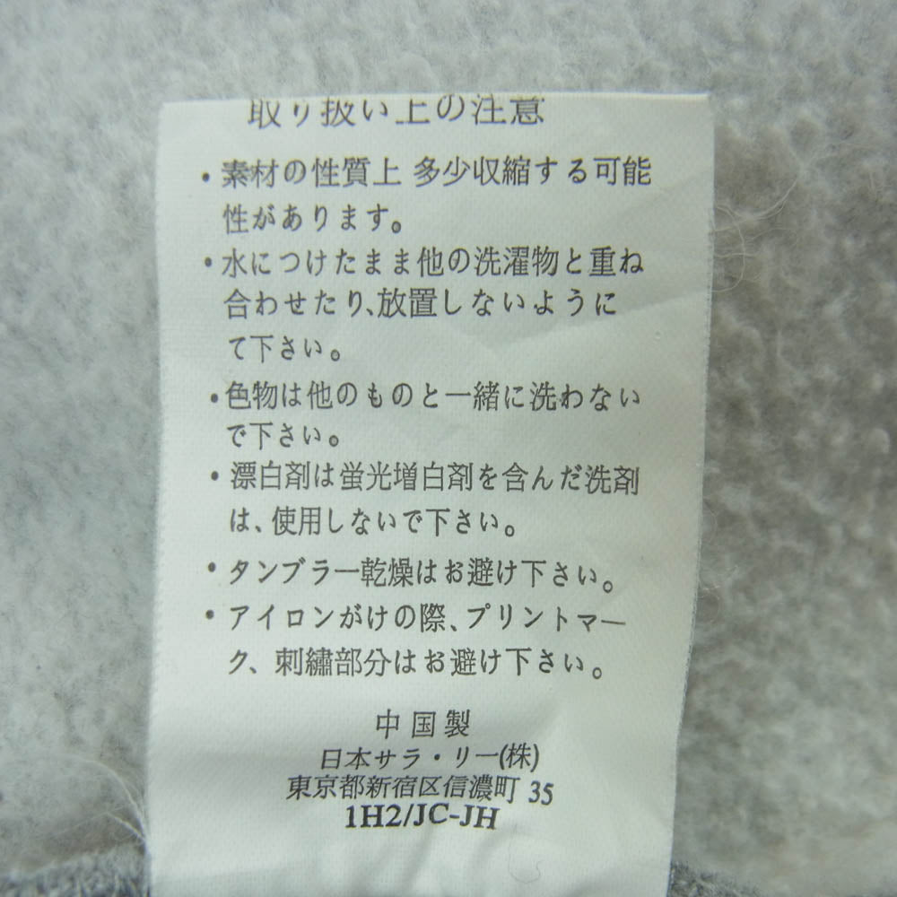 Champion チャンピオン C3-E124 REVERSE WEAVE リバース ウェーブ SNAP BOTTON HOODIE SWEAT CARDIGAN スナップ ボタン フーディー スウェット カーディガン グレー系 XL【中古】