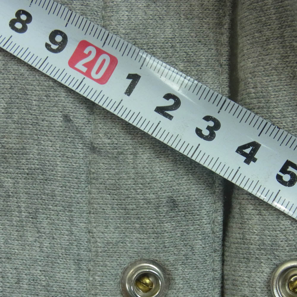 Champion チャンピオン C3-E124 REVERSE WEAVE リバース ウェーブ SNAP BOTTON HOODIE SWEAT CARDIGAN スナップ ボタン フーディー スウェット カーディガン グレー系 XL【中古】