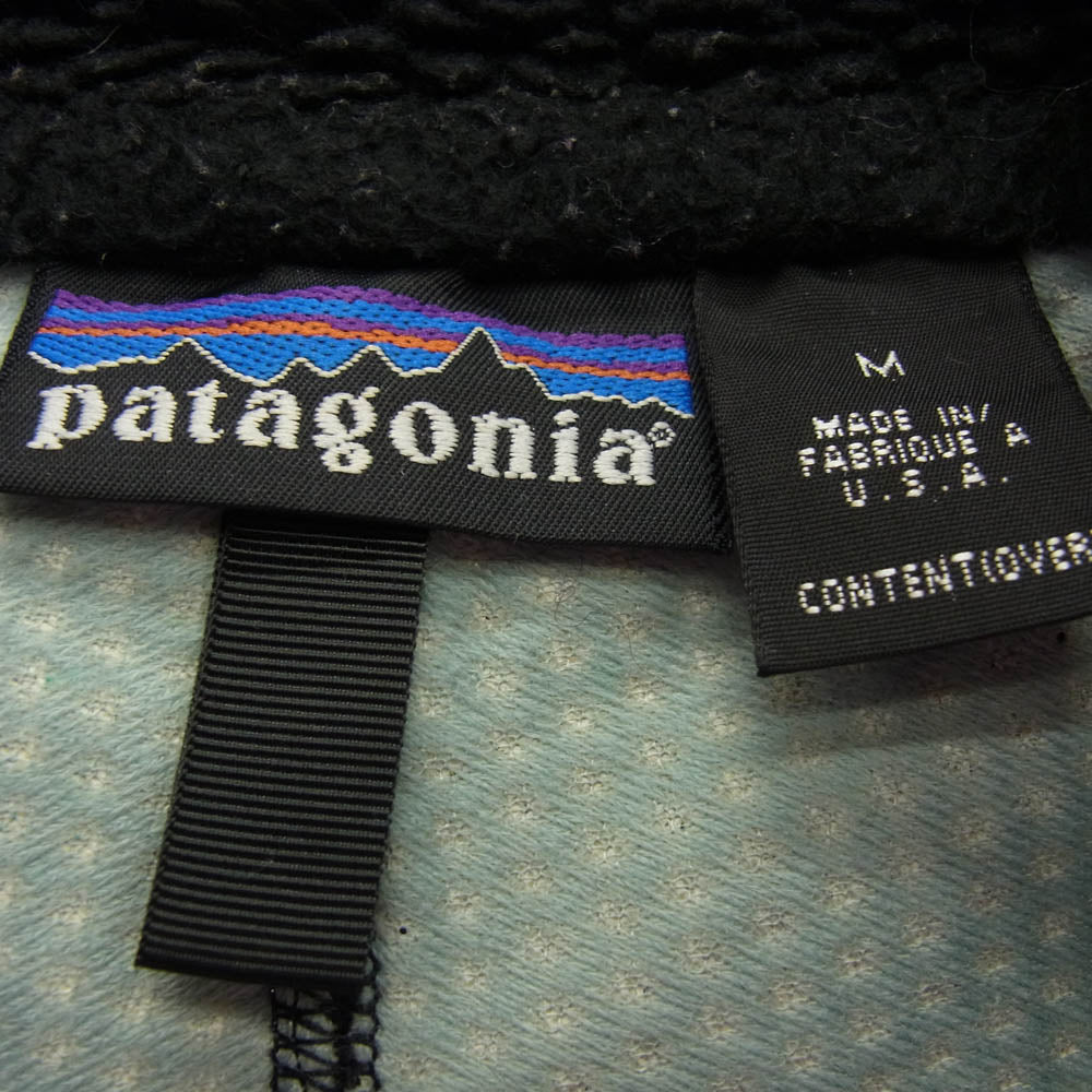 patagonia パタゴニア 23055FA00 Classic Retro X JAKET USA製 2000年製 クラシック レトロX ボア フリース ジャケット ブラック系 M【中古】