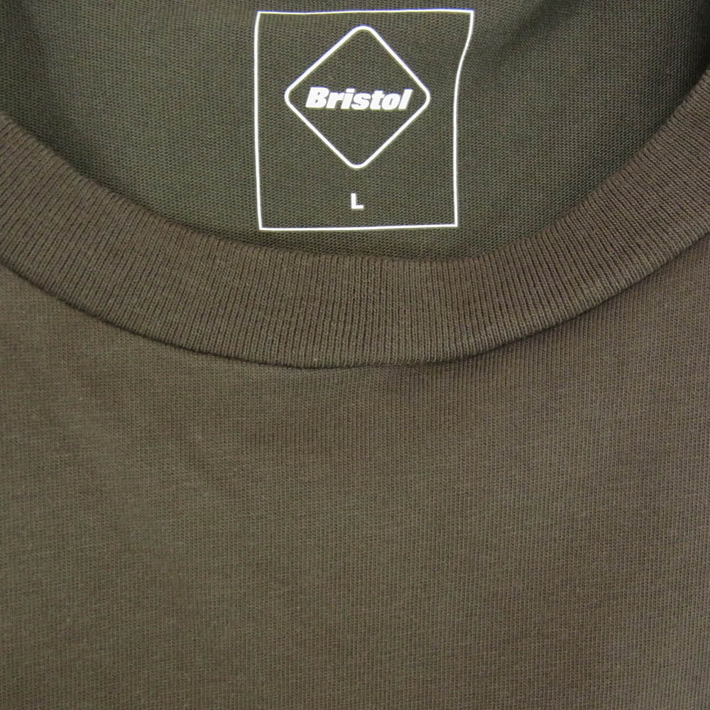 F.C.R.B. エフシーアールビー FCRB-240085 SIDE LOGO TEE サイドロゴ 半袖 Tシャツ カーキ系 L【中古】