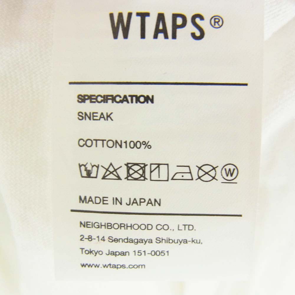 WTAPS ダブルタップス 24SS 241ATDT-STM08S WUT / SS / COTTON プリント Tシャツ 半袖 カットソー ホワイト系 2【中古】