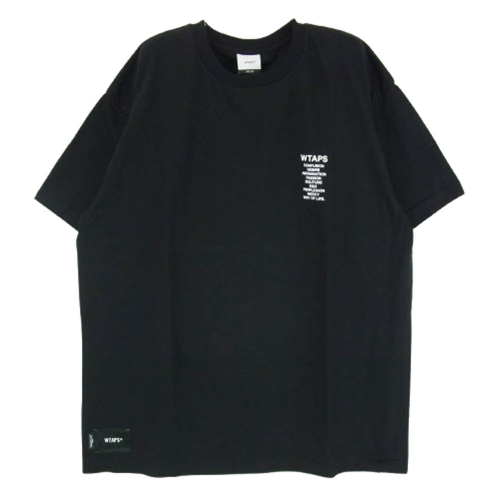 WTAPS ダブルタップス 24SS 241ATDT-STM06S INGREDIENTS SS COTTON イングレディエンツ Ｔシャツ 半袖 カットソー ブラック系 2【新古品】【未使用】【中古】