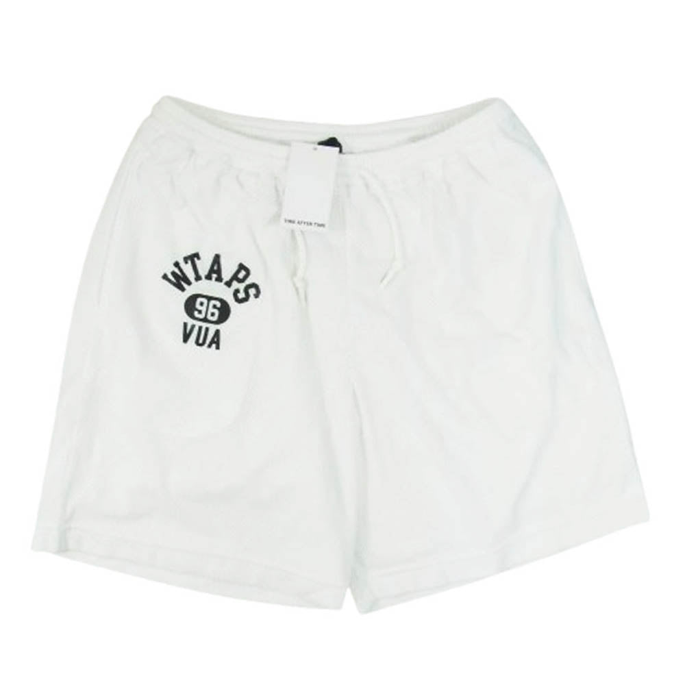 WTAPS ダブルタップス 25SS 251ATDT-CSM28-04 WUS SHORTS POLY メッシュ ハーフ ショート パンツ ホワイト系 3【美品】【中古】