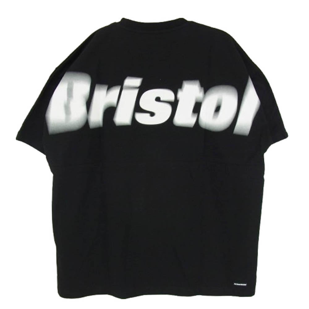 F.C.R.B. エフシーアールビー FCRB-242099 BLURRED BIG LOGO S/S TEAM BAGGY TEE ビッグ ロゴ 半袖 Tシャツ ブラック系 L【極上美品】【中古】