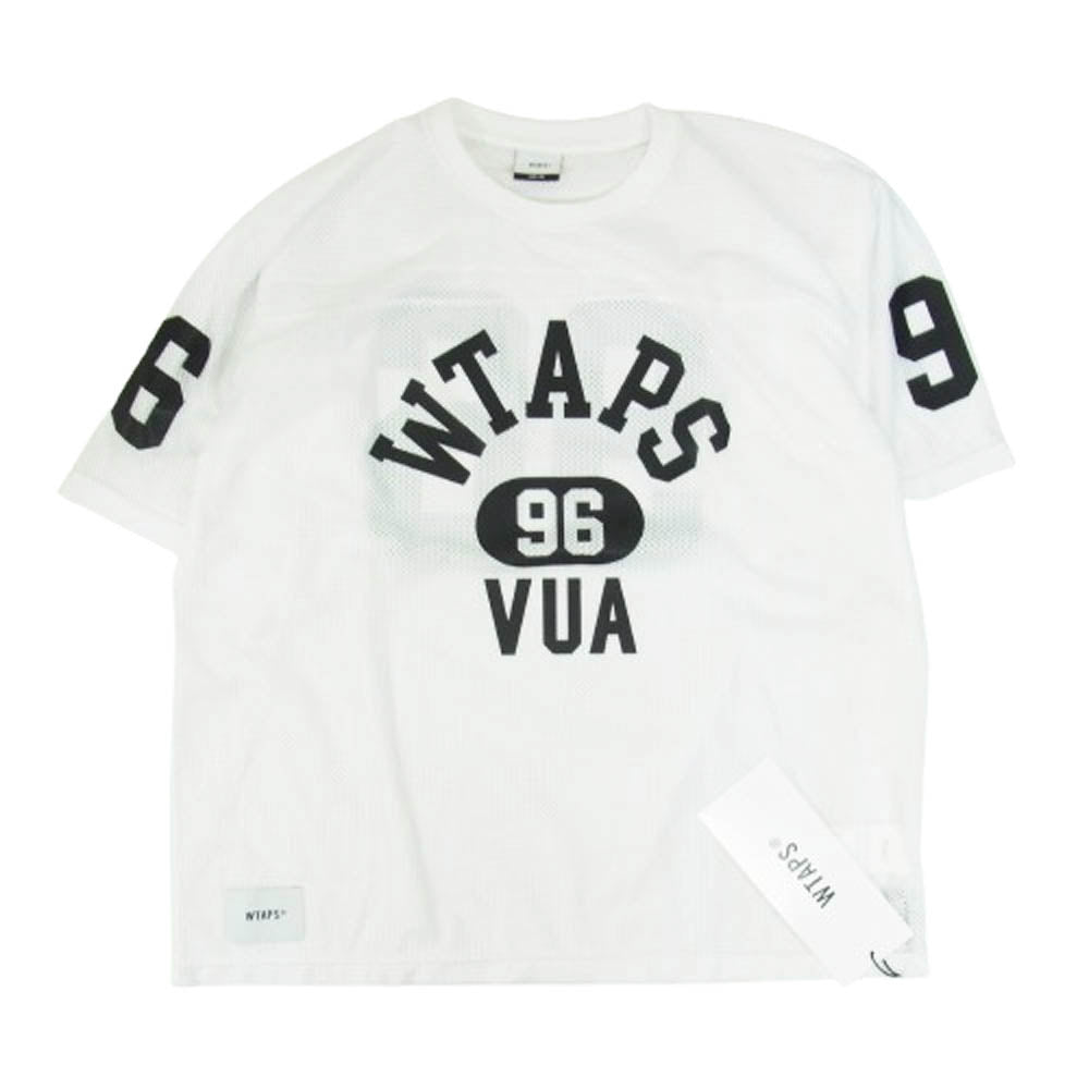 WTAPS ダブルタップス 25SS 251ATDT-CSM27 QB SS POLY フットボール Tシャツ 半袖カットソー ホワイト系 3【新古品】【未使用】【中古】