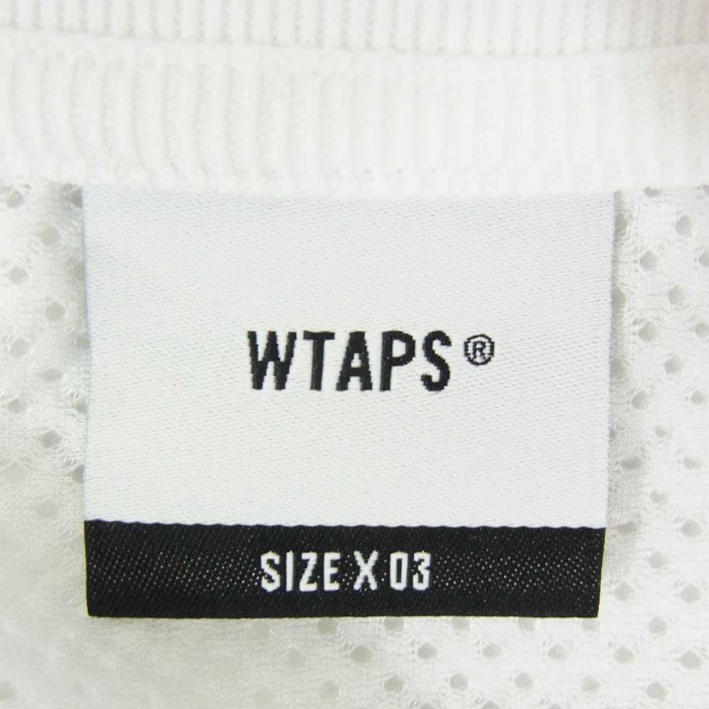 WTAPS ダブルタップス 25SS 251ATDT-CSM27 QB SS POLY フットボール Tシャツ 半袖カットソー ホワイト系 3【新古品】【未使用】【中古】