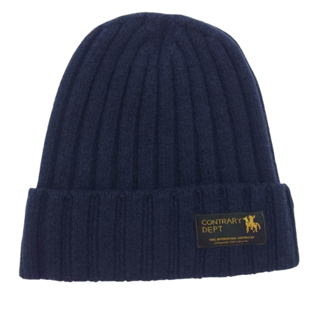 VISVIM ビズビム 0522903003002 KNIT CAP カントリー デプト ニット帽 帽子 ネイビー系【極上美品】【中古】