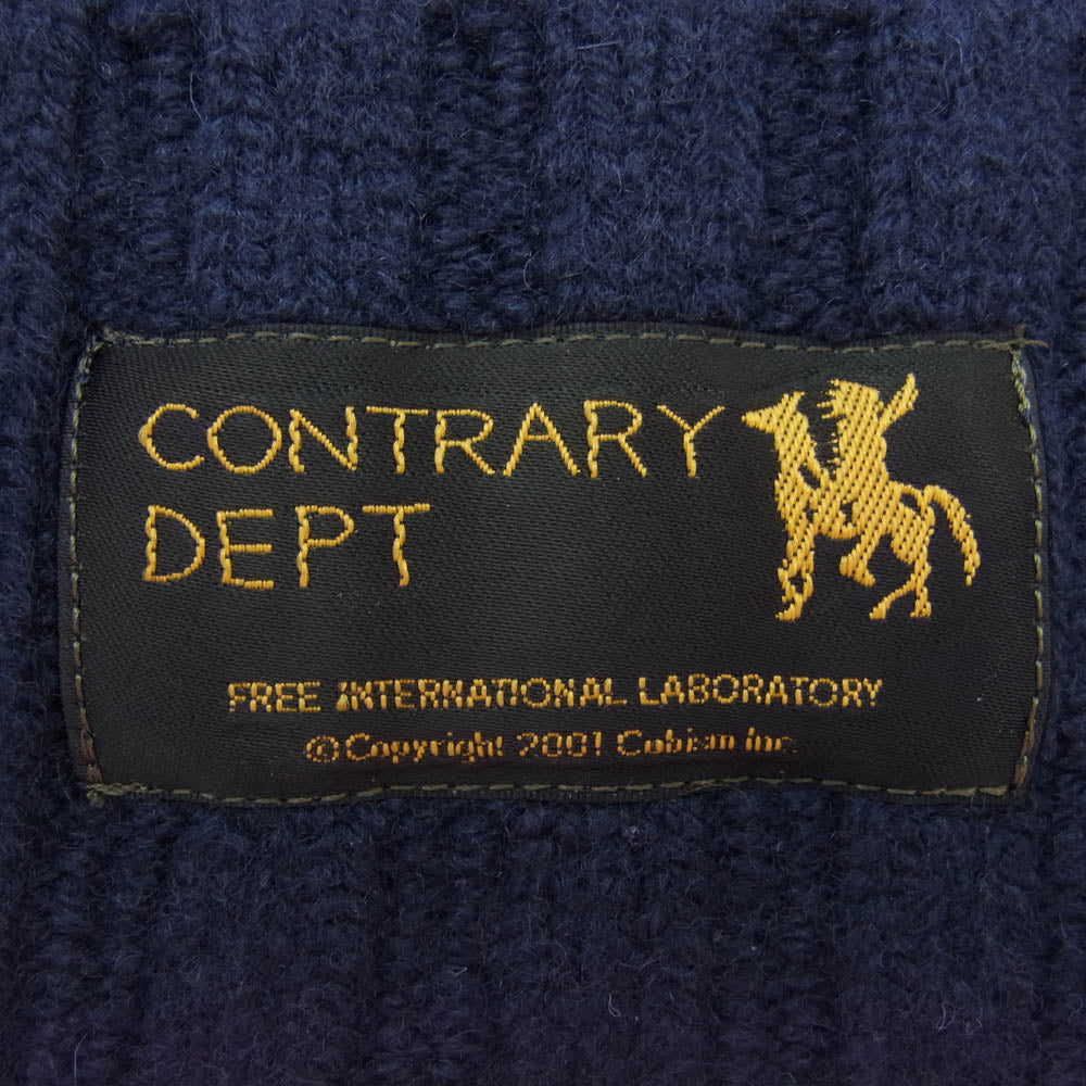 VISVIM ビズビム 0522903003002 KNIT CAP カントリー デプト ニット帽 帽子 ネイビー系【極上美品】【中古】