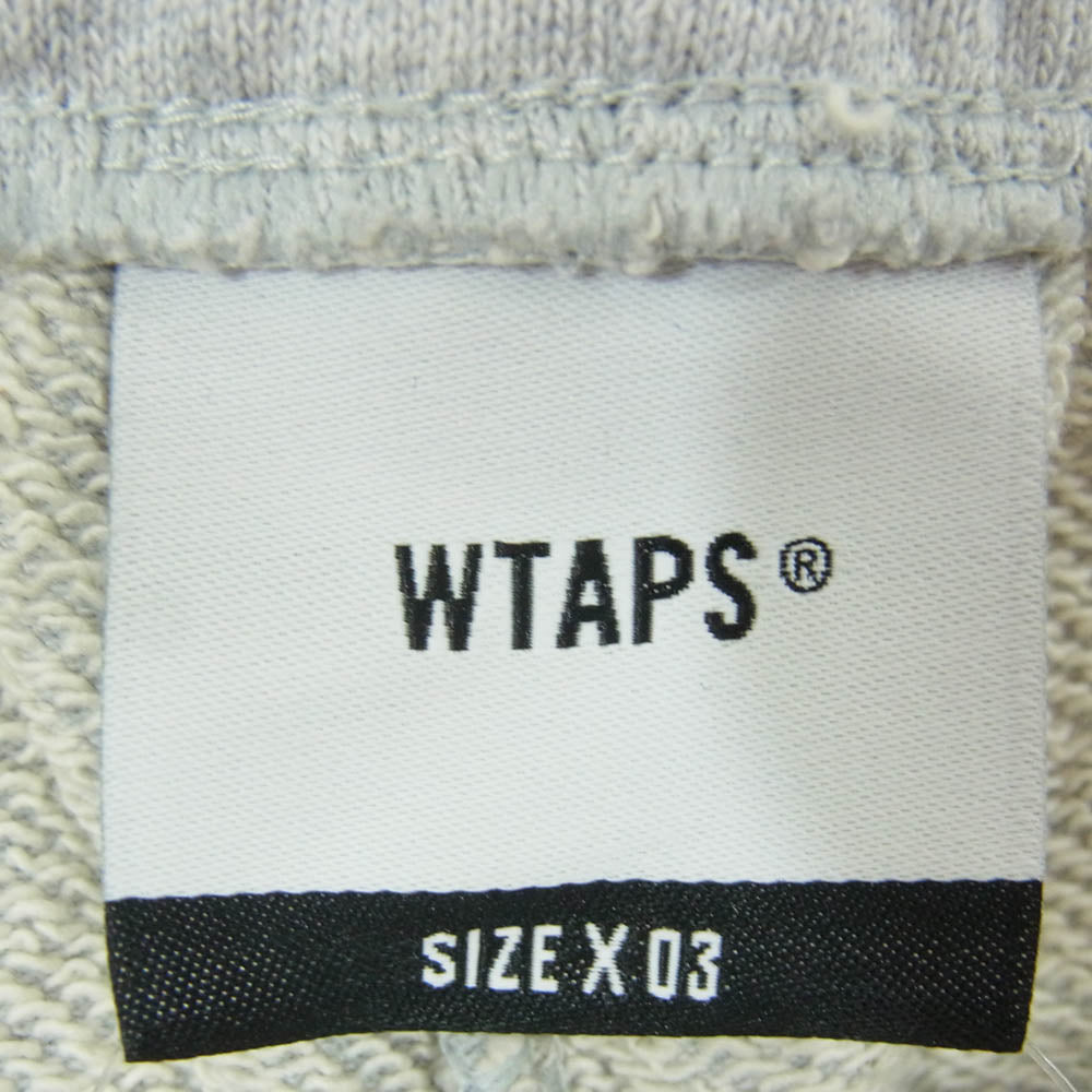 WTAPS ダブルタップス 25SS 251ATDT-CSM07 ACADEMY 01 SHORTS COTTON スウェット ハーフ ショート パンツ グレー系 3【新古品】【未使用】【中古】
