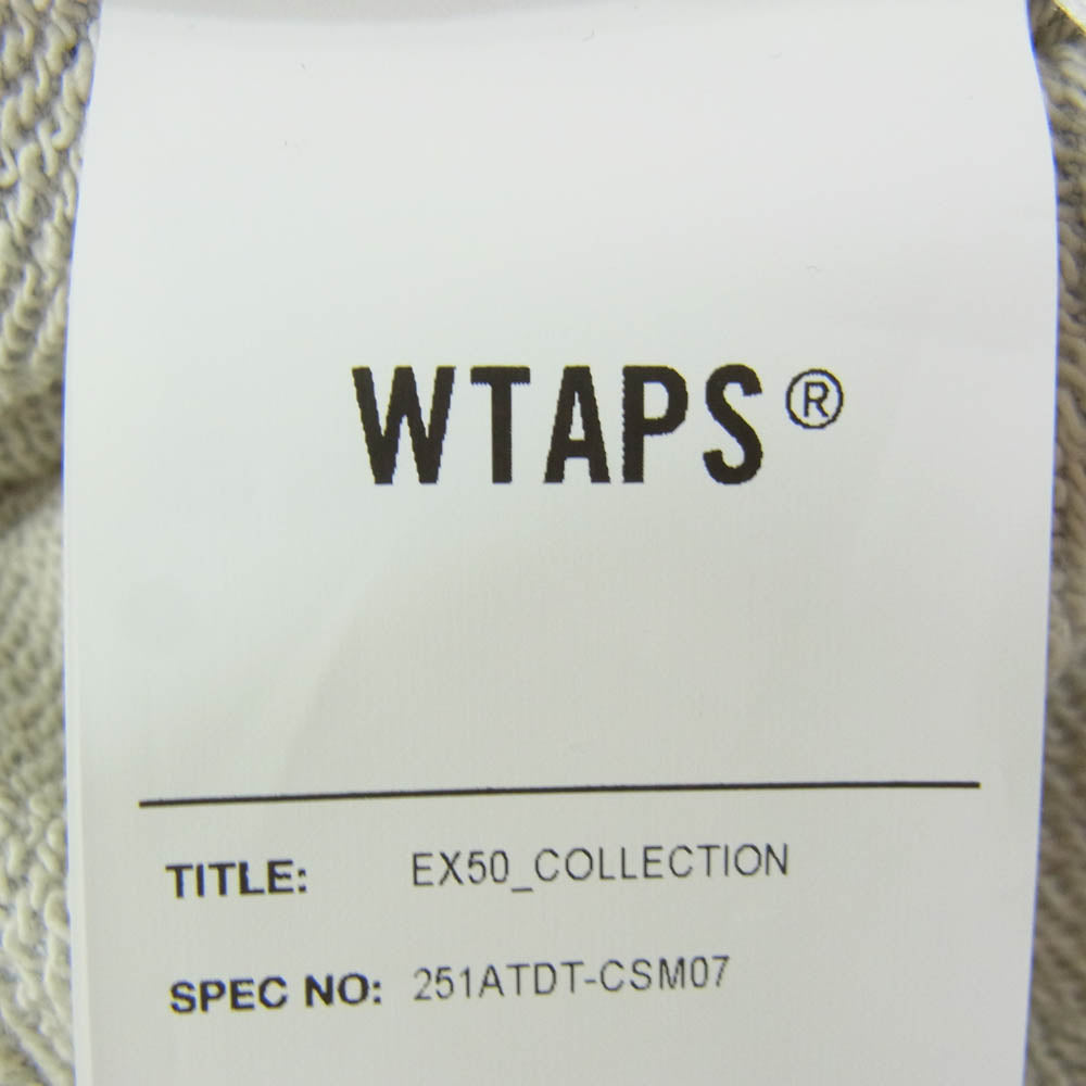 WTAPS ダブルタップス 25SS 251ATDT-CSM07 ACADEMY 01 SHORTS COTTON スウェット ハーフ ショート パンツ グレー系 3【新古品】【未使用】【中古】