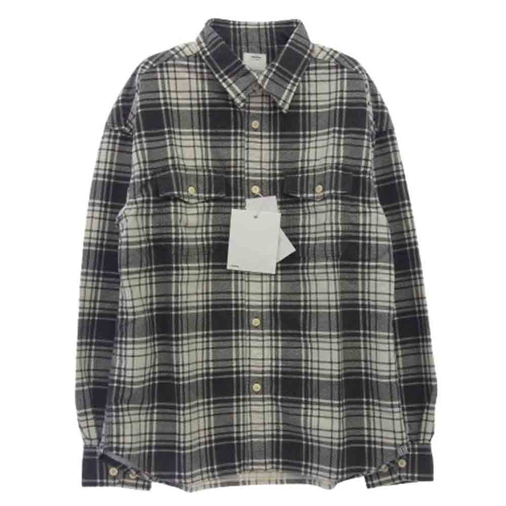 VISVIM ビズビム 24AW 124205011012 PIONEER CHECK L/S パイオニア チェック ロングスリーブ 長袖 シャツ ブラック系 3【新古品】【未使用】【中古】