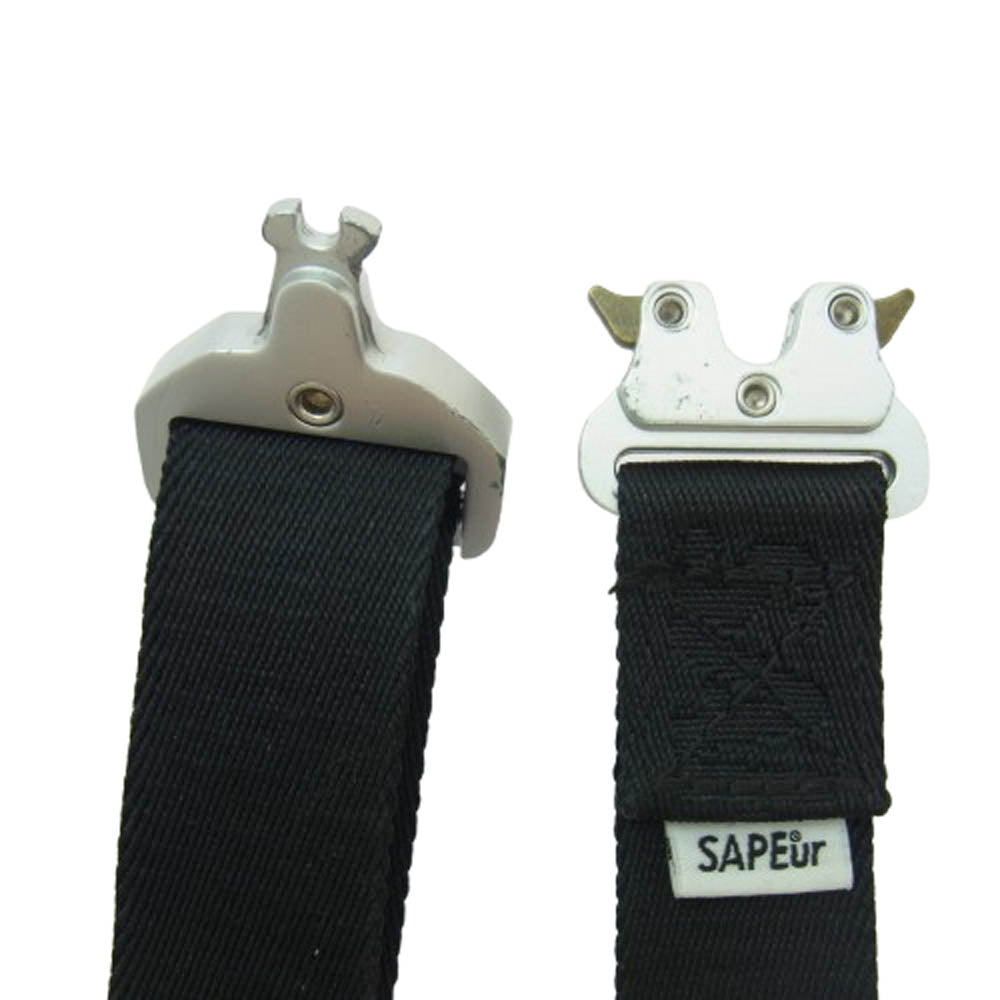 SAPEUR サプール BELT ベルト ロゴ ブラック系【中古】