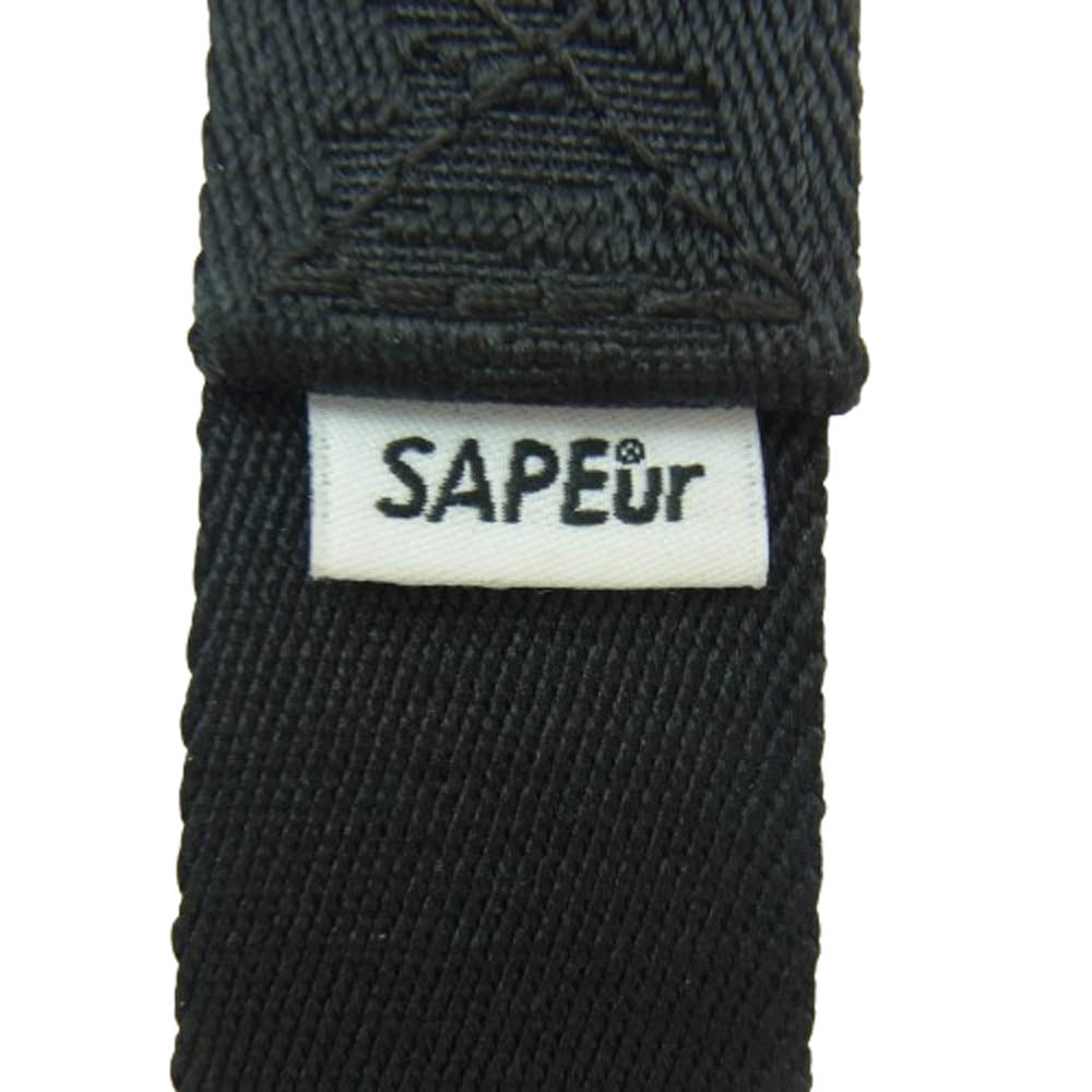 SAPEUR サプール BELT ベルト ロゴ ブラック系【中古】