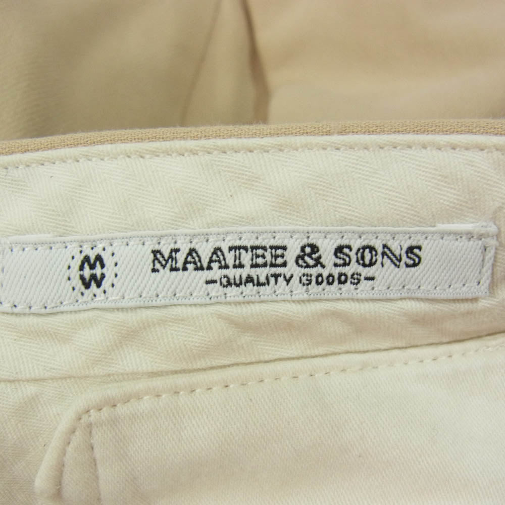 マーティーアンドサンズ 23ss MT3103-0205B 俺のCHINO-PAN チノパン パンツ ボトム ベージュ系 3【中古】
