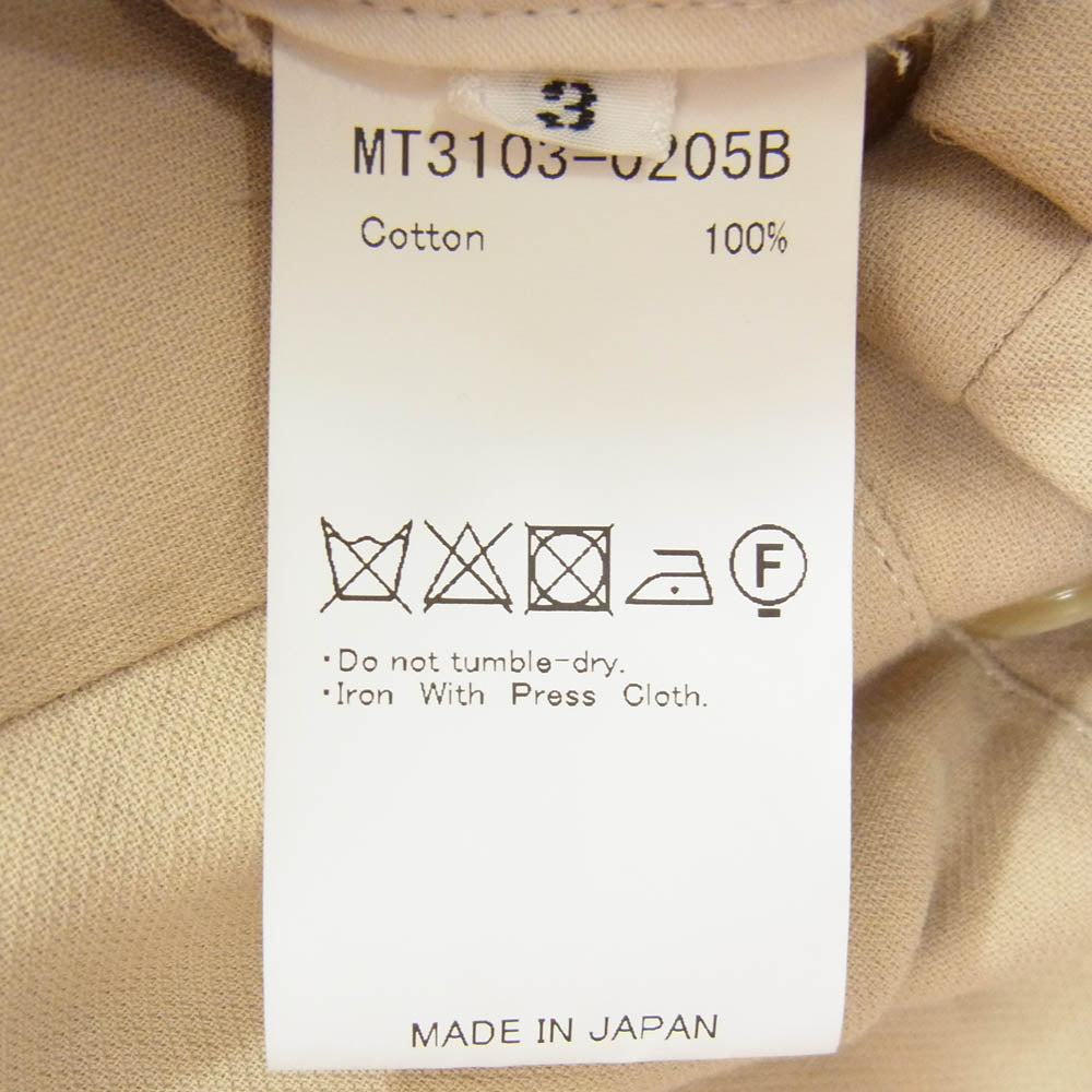マーティーアンドサンズ 23ss MT3103-0205B 俺のCHINO-PAN チノパン パンツ ボトム ベージュ系 3【中古】
