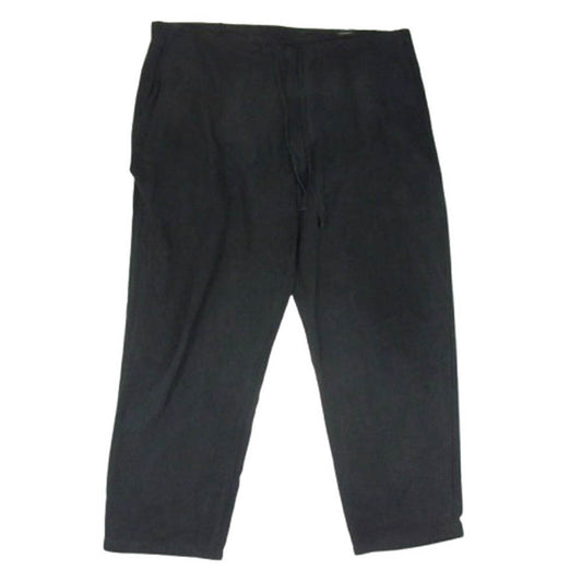 COMOLI コモリ 21SS T01-03007 シルク ネップ ドローストリング パンツ ブラック系 2【中古】