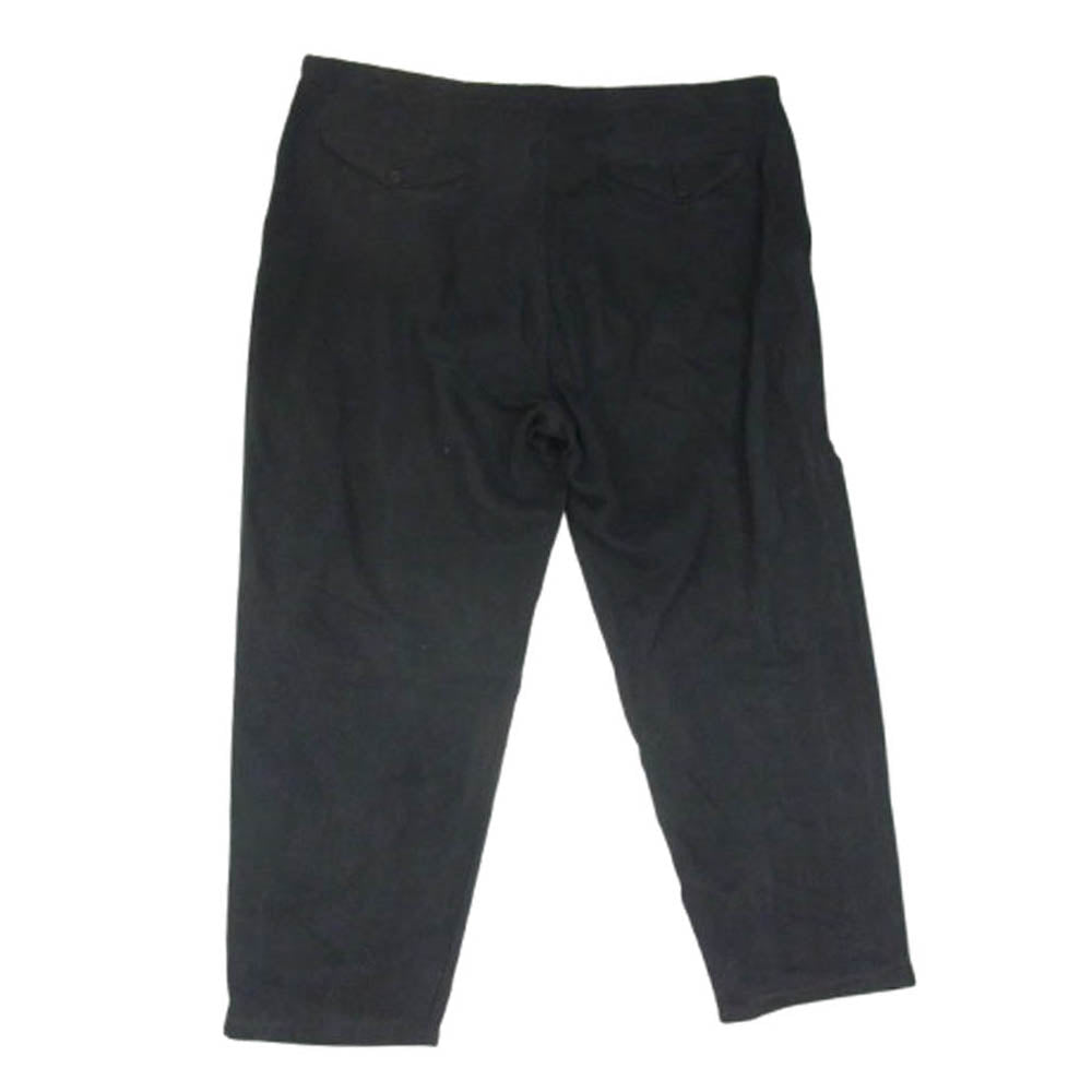 COMOLI コモリ 21SS T01-03007 シルク ネップ ドローストリング パンツ ブラック系 2【中古】