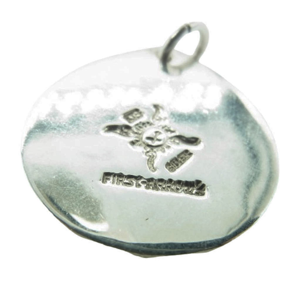 FIRST ARROW's ファーストアローズ P-366 Carving Metal Top with K18 カービング メタル k18 ペンダント トップ シルバー系【中古】