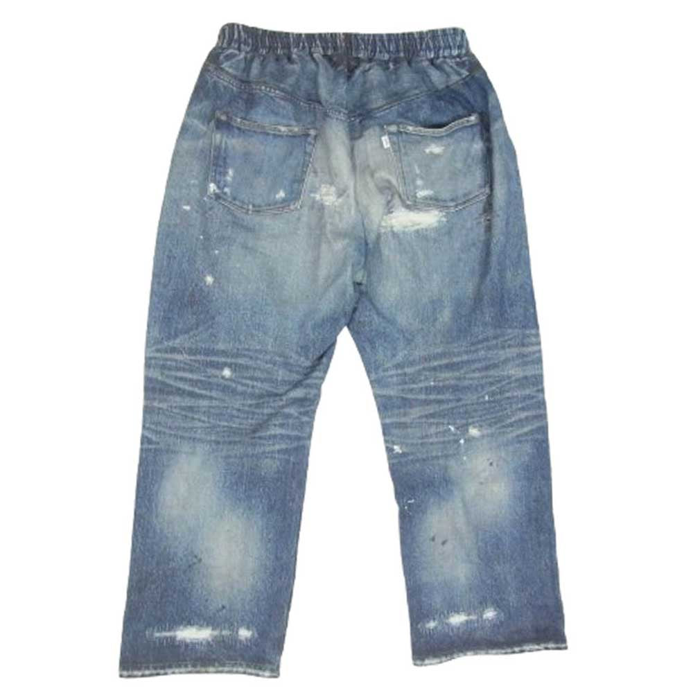 SAPEUR サプール SWEAT PANTS Lot.5550xx転写 デニム スウェット イージー パンツ インディゴブルー系 M【中古】