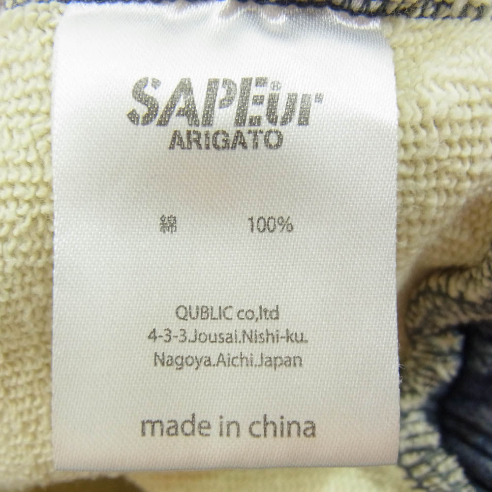 SAPEUR サプール SWEAT PANTS Lot.5550xx転写 デニム スウェット イージー パンツ インディゴブルー系 M【中古】