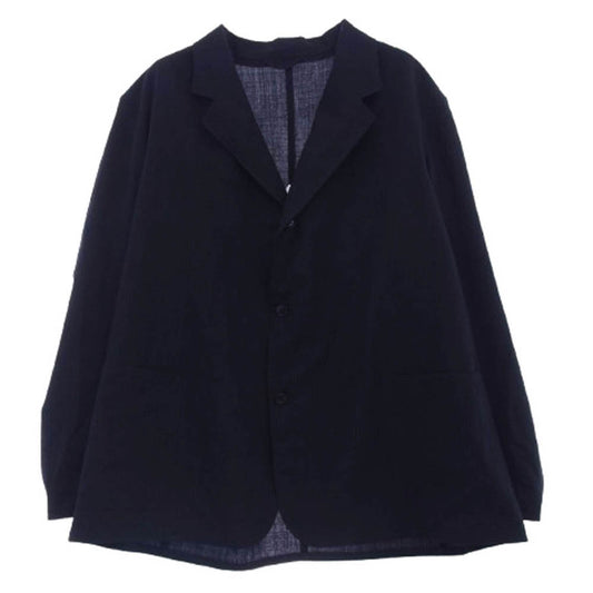 COMOLI コモリ 24SS Z01-01016 WOOL JACKET ウール テーラード ジャケット ダークネイビー系 3【中古】