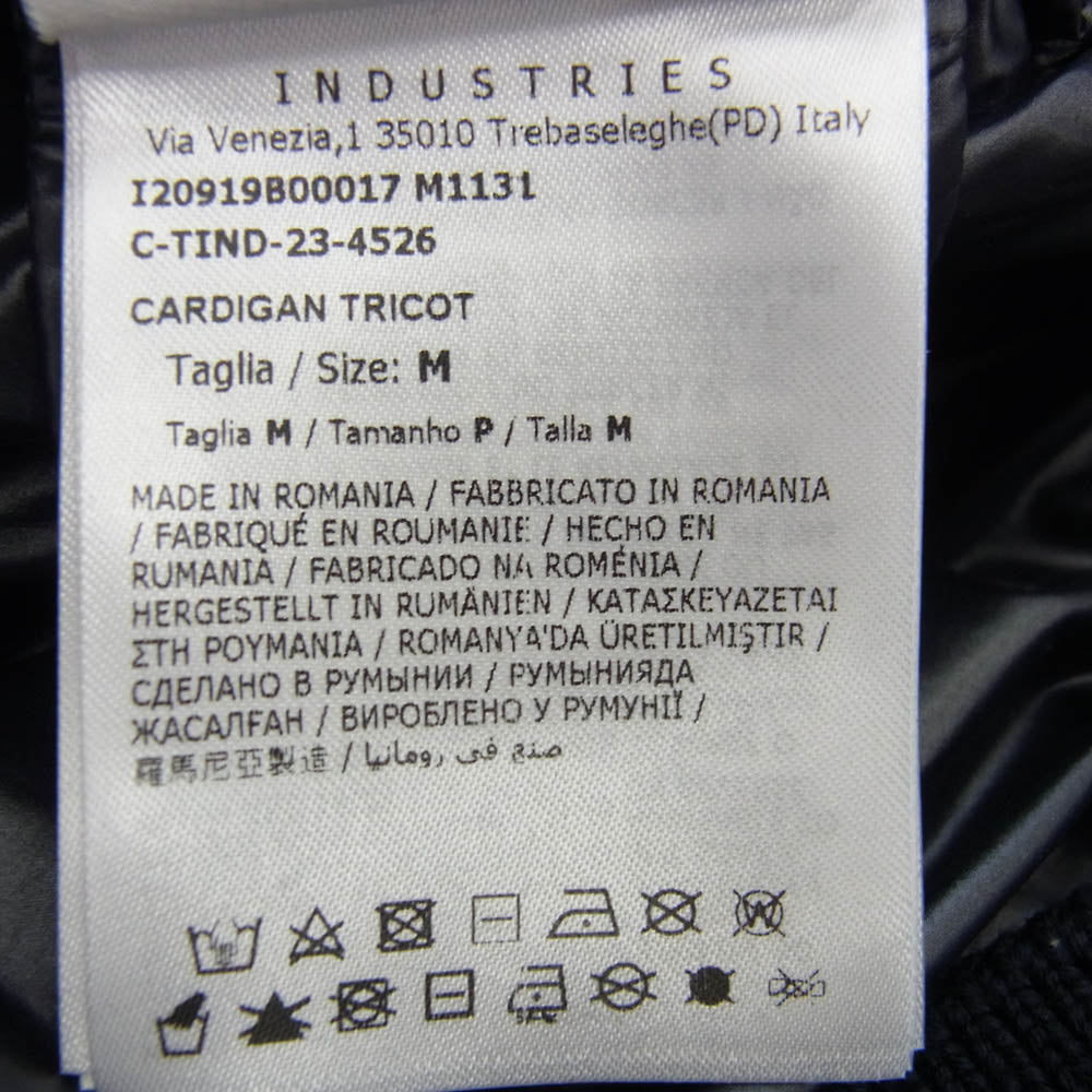 MONCLER モンクレール I20919B00017 M1131 CARDIGAN TRICOT モンクレールジャパンタグ ニット切替 ダウンジャケット ネイビー系 M【中古】