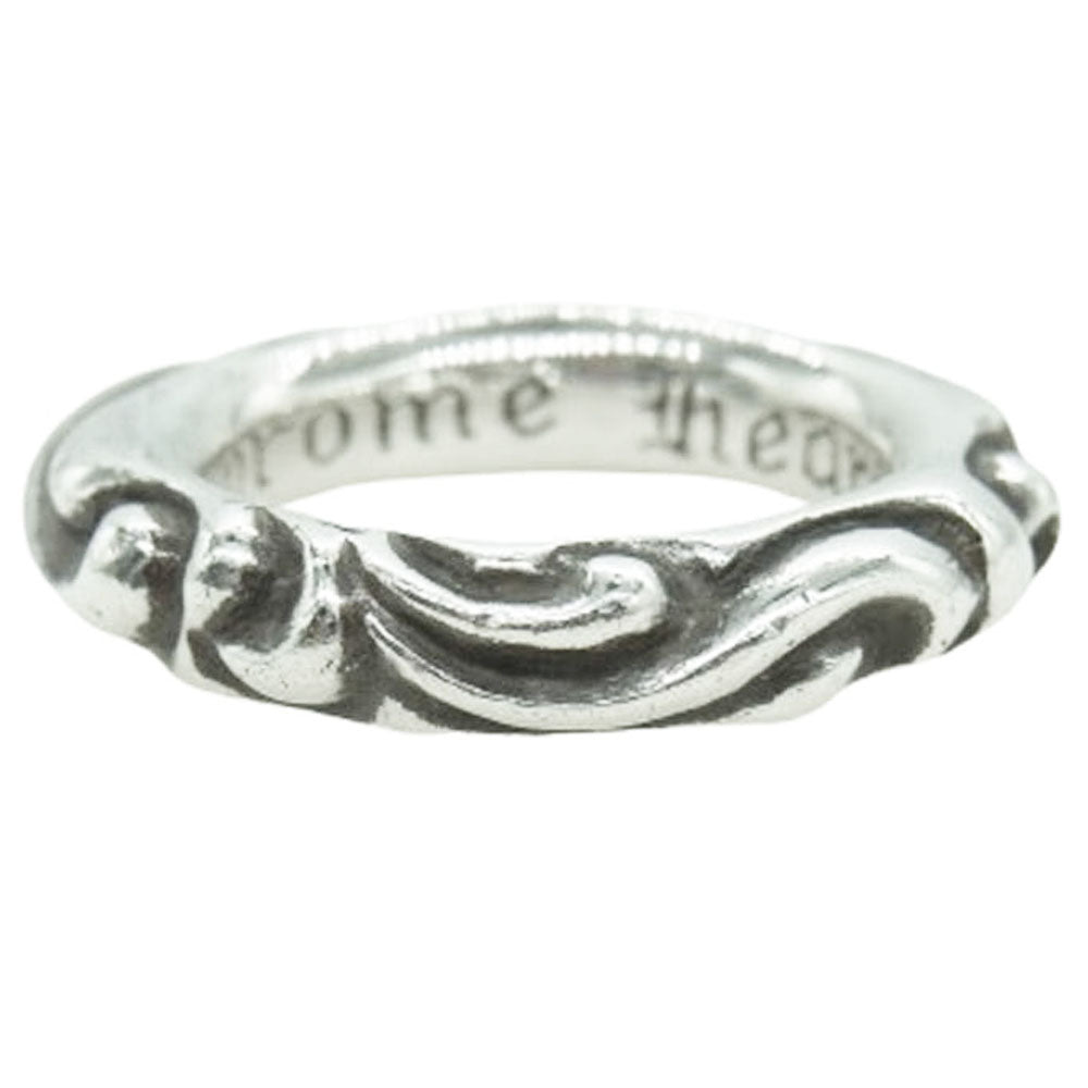 CHROME HEARTS クロムハーツ（原本有） SCROLL BAND スクロール バンド リング シルバー系 10.5号【中古】
