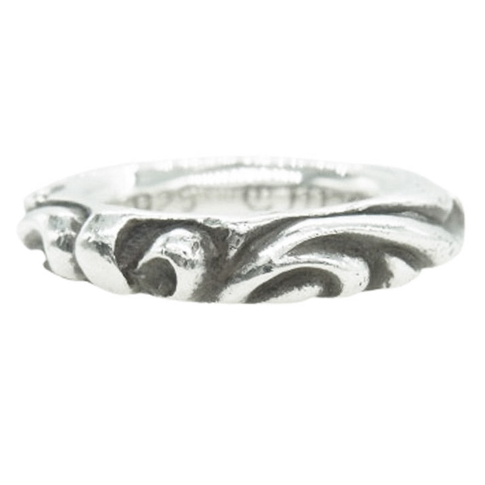 CHROME HEARTS クロムハーツ（原本有） SCROLL BAND スクロール バンド リング シルバー系 10.5号【中古】