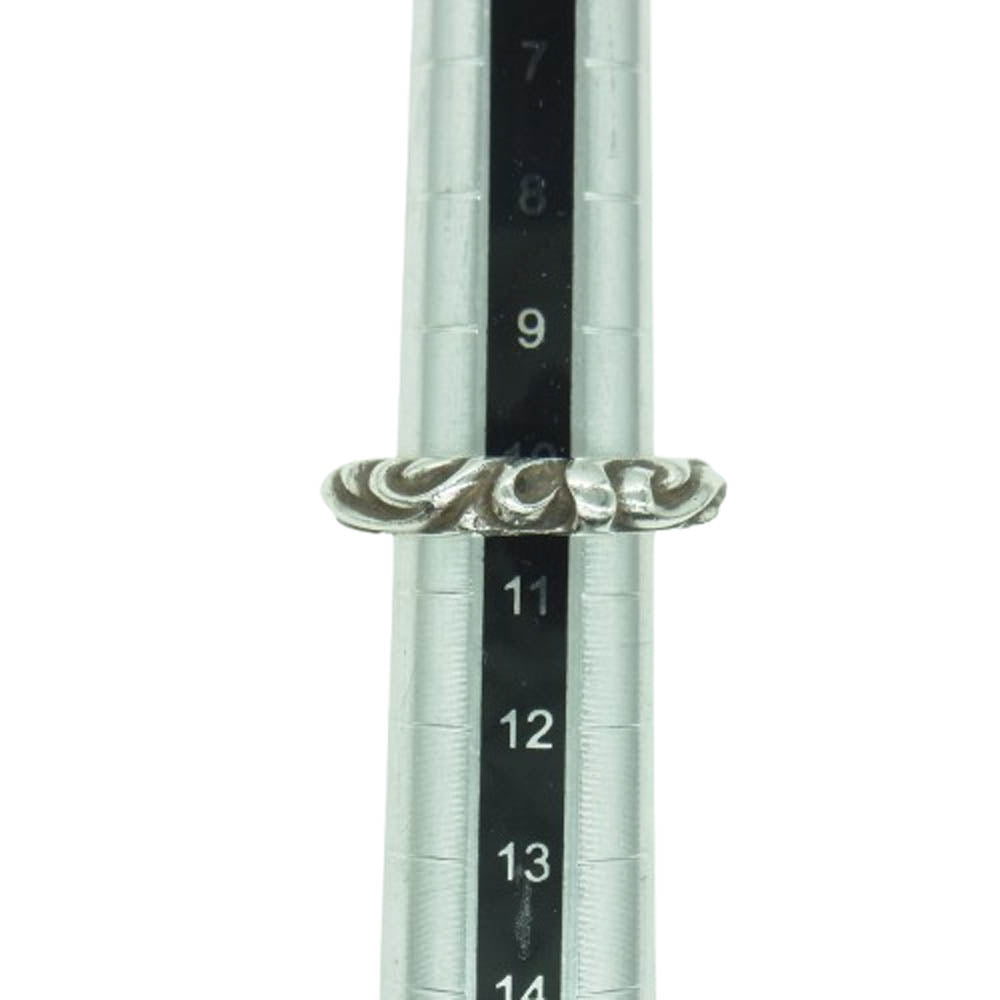 CHROME HEARTS クロムハーツ（原本有） SCROLL BAND スクロール バンド リング シルバー系 10.5号【中古】