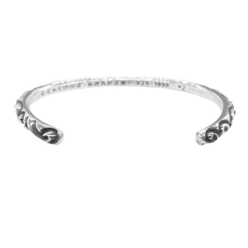 CHROME HEARTS クロムハーツ（原本有） BANGLE SCROLL スクロール バンド バングル ブレスレット シルバー系【中古】