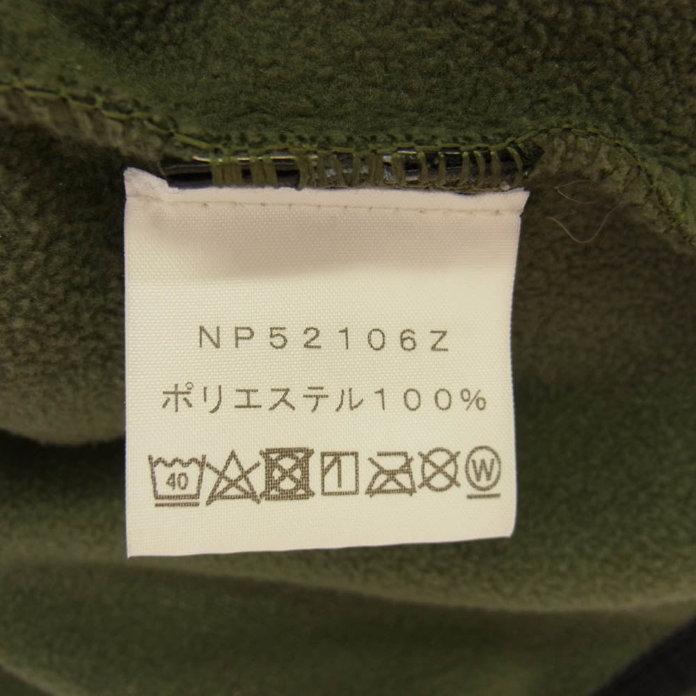 THE NORTH FACE ノースフェイス TKA Glacier Full Zip Hoodie マイクロフリース フルジップフーディー ジャケット カーキ系 ブラック系 M【中古】