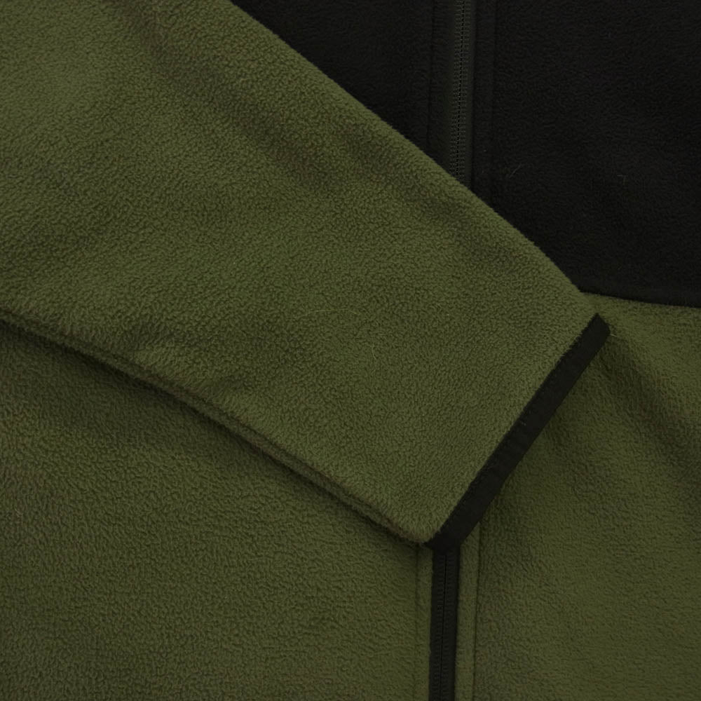 THE NORTH FACE ノースフェイス TKA Glacier Full Zip Hoodie マイクロフリース フルジップフーディー ジャケット カーキ系 ブラック系 M【中古】