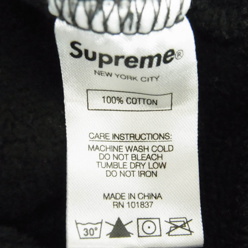 Supreme シュプリーム 21SS Big Logo Hooded Sweatshirt ビッグロゴ プリント スウェットプルオーバー スウェット パーカー M ブラック系 M【中古】