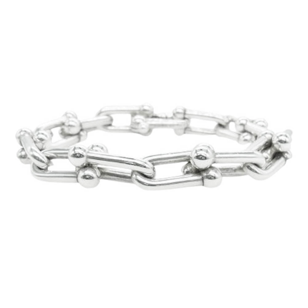 TIFFANY&Co. ティファニー 14コマ ハード ウェア ラージ リンク ブレスレット シルバー系【中古】