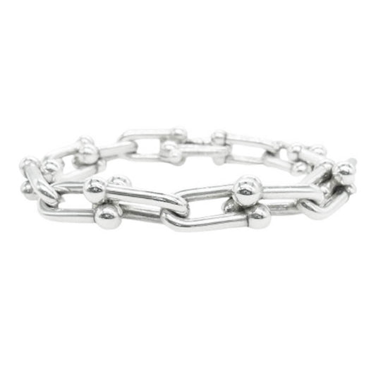 TIFFANY&Co. ティファニー 14コマ ハード ウェア ラージ リンク ブレスレット シルバー系【中古】