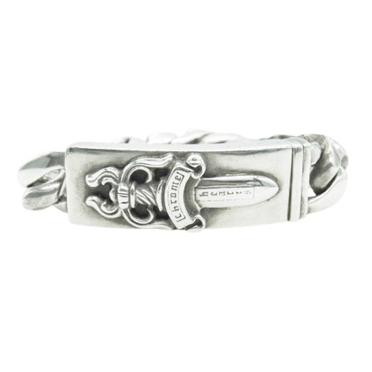 CHROME HEARTS クロムハーツ（原本無） 13LINK ID DAGGER ダガー ID クラシック リンク ブレスレット 13リンク シルバー系【中古】