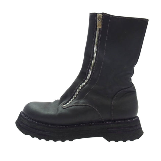 GUIDI グイディ 525V MATRIX amanojak. アマノジャク 別注 マトリックス フロントダブルジップ ブーツ ブラック系 41【中古】