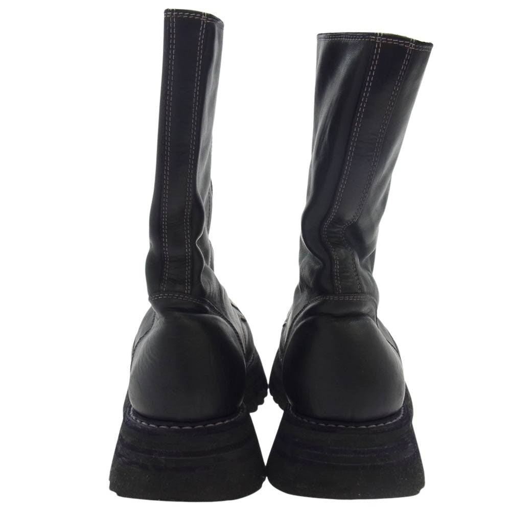 GUIDI グイディ 525V MATRIX amanojak. アマノジャク 別注 マトリックス フロントダブルジップ ブーツ ブラック系 41【中古】