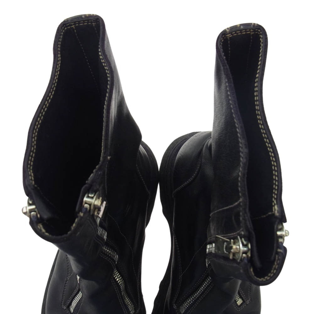 GUIDI グイディ 525V MATRIX amanojak. アマノジャク 別注 マトリックス フロントダブルジップ ブーツ ブラック系 41【中古】