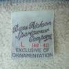 Buzz Rickson's バズリクソンズ BR68652 HORIZONTAL KNITTING SWEAT SHIRTS U.S. MILITARY ACADEMY USMA 染み込み プリント 前V ガゼット付 クルーネック スウェット グレー系 L【中古】