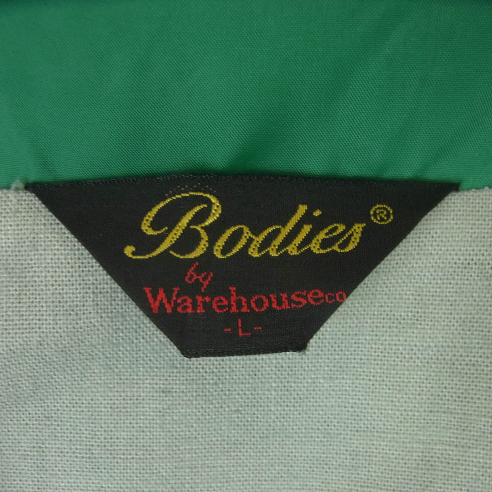 WAREHOUSE ウエアハウス Lot 2170 Bodies HAILMARY ヘイルメリー COACH JACKET CHIPPEWA FALLS インディアンロゴ ナイロン コーチ ジャケット グリーン系 L【中古】