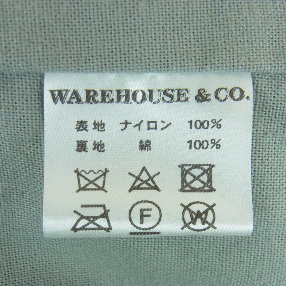 WAREHOUSE ウエアハウス Lot 2170 Bodies HAILMARY ヘイルメリー COACH JACKET CHIPPEWA FALLS インディアンロゴ ナイロン コーチ ジャケット グリーン系 L【中古】