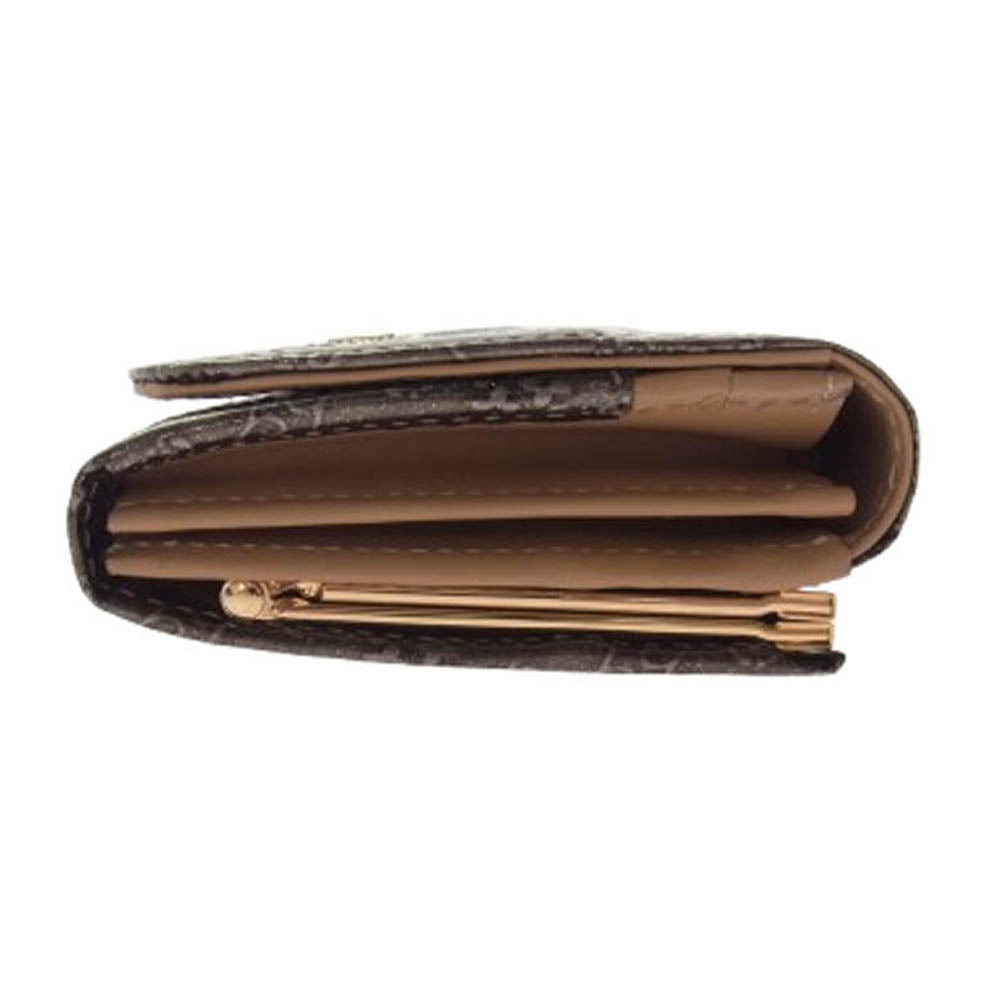 ANNA SUI アナスイ 317971-20 ルーミー 口金長財布 ロングウォレット グレー ゴールド系【極上美品】【中古】